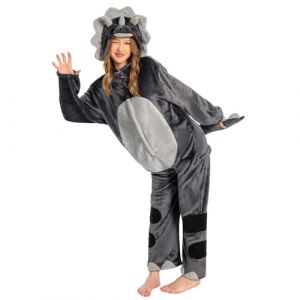 OLAOLA Combinaison Pyjama Femme Homme Animaux Costume Unisexe Adulte Onesie Halloween Cosplay Deguisement Kigurumi Pajamas Fête Vêtements de Nuit (L, Triceratops) (pitgeem, neuf)