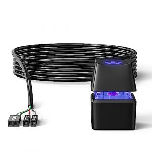 Nizirioo Interrupteur d'alimentation pour ordinateurs de bureau Commutateur de boîtier : 5 m Bouton d'alimentation PC Démarrage à distance PC Carte mère Power On Off Switch Câble d'extension avec (Yvan-Sarl, neuf)
