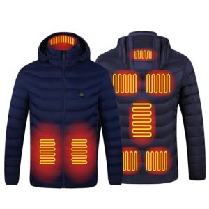 Yolimok 2024 Veste Chauffante Manteau Doudoune Chauffant Homme Femme &eacute;Lectrique Usb V&ecirc;Tement De Chauffage Avec 8 Zones De Chauff&eacute; Gilet Chaud Lavable Pas Cher Chauffant Veste Pour Ski P&ecirc;Che (YAOJIWANG  FR, neuf)