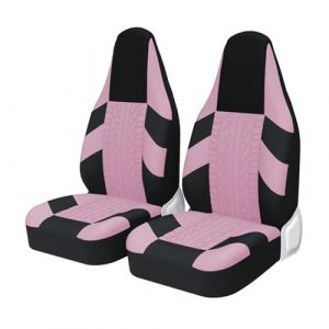 VBVGMZAS Housse Siege Voiture Paire Housses si&egrave;ge Avant Sport universelles Plupart Voitures Protection si&egrave;ge baquet pour Citroen C1 Si&egrave;ge Voiture(2pcs Pink) (There's a bright future for everyone, neuf)