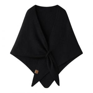 G&eacute;n&eacute;rique Chale Femme Cape Poncho Hiver Manteau Femme Chaud Grosse Echarpe Ch&acirc;les Laine Polaire Cape Ponchos Et Capes Vetement Cachemire Echarpes Foulards Elegant Etoles V&ecirc;tements Grande Chaude (Cine montinr, neuf)