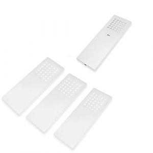 Lampe LED sous meuble luminaire de cuisine spot de sous-face, taille du kit : lot de 4, interrupteur : capteur int&eacute;gr&eacute; (kalb-m, neuf)