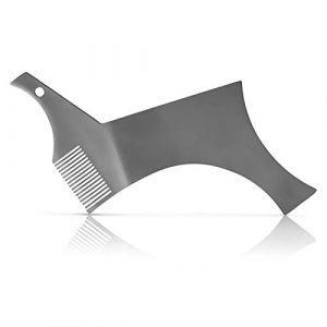 Accessoire de toilettage pour homme | Pochoir à moustache | Pochoir de précision pour façonner la barbe - Outil de toilettage pour homme - Modèle de barbe en acier inoxydable - Guide de façonnage des (ceutmelye, neuf)