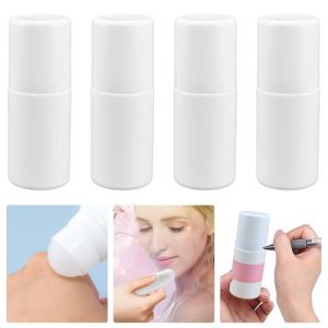 DTYGUIXE 4PCS Bouteilles Vides en Plastique de 50ML Vides Rouleau Rechargeable Bouteilles de Rouleau Bouteilles Rechargeables Roll-On Flacon Roll on Vide avec Autocollant Etanche pour Parfum (Plate) (PAULS PETERSONS, neuf)