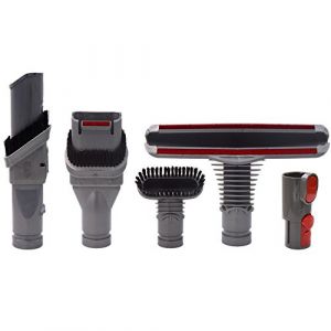 AINUO Brosse Kit Accessoires pour Dyson V8 V7 V6 V10 SV10 SV11 Aspirateur avec Adaptateur,Total Clean Pièces pour Dyson V6 DC45 DC35 DC52 DC29 DC62 DC33 DC34(5 in 1) (YYSU, neuf)