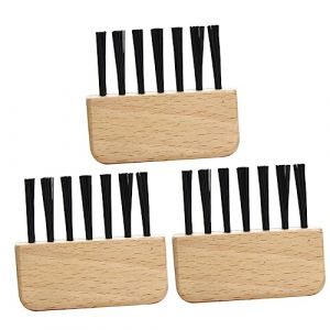 Healvian 3 Pièces Brosse De Nettoyage Peigne Brosse De Récurage De Brosse à Carrelage Brosse De Nettoyage Utilitaire Pour Brosse à Cheveux Peigne à Cheveux Bébé Hêtre (Le Sengyu, neuf)