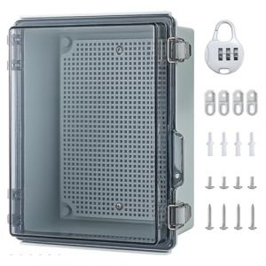 Coffret Electrique Etanche Exterieur: Boite de Derivation Electrique Boitier Etanche IP65 avec Accessoires de Montage Mural et Serrure - pour Protéger la Multiprise (Zevmi-EU, neuf)