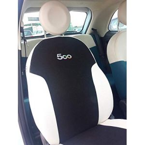 AUTOSHOP 187/86/NERO-BI Housse De Siège Sur Mesure Complète Arrière Entier Ou Divisé (À Spécifier Par Email) Noir/Blanc (autoSHOP, neuf)