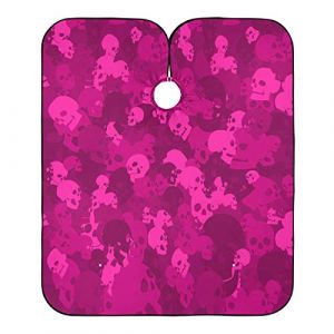 Camouflage Tête De Mort Rose Cape De Cheveux Anti-Taches Cape De Coupe Antistatique Robe De Coiffure Pour Barbiers Instituts De Beauté Salon 140X168Cm (guangzhouhongchenmaoyishanghanggerenduzi, neuf)