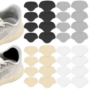 16 Paires Réparation de Talon de Chaussure Patch, Patch de Prévention Trous de Chaussures, Patch Réparation Chaussure Autocollants à Talons Patchs Talon Coussinets, Grand et Petit (SCROLIEY, neuf)