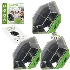 ISOTRONIC Répulsif Solaire pour Oiseaux à Foudres et Ultrasons Contre Les Pigeons Mouettes et Autres Animaux (3) (Internetz24, neuf)
