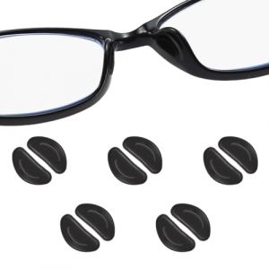 Coussinet Lunettes Nez,Plaquettes Silicone Pour Lunettes,Support Nez Pour Lunette,Coussin De Lunettes En Silicone,Coussinets Lunettes Protection Nez,Nose Pads For Glasses,Forme De D Plaquettes De Nez (SUSUWang1300, neuf)
