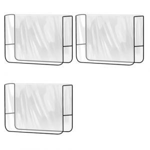 Vocdikficy Housses de Protection pour Chaise de Salon, Housses de Dossier de Chaise de Coiffure Carrées Transparentes pour S'Adapter à la Plupart des Chaises Standard (Lot de 3) (lyvnbz, neuf)