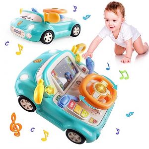 Jouet de volant avec sons réalistes pour siège de voiture, jeu de rôle, simulation d'apprentissage interactif, jouet de motricité fine, cadeaux pour bébés, enfants, tout-petits, garçons et filles de (suncitykids, neuf)