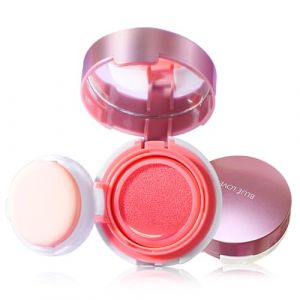 Fard &agrave; Joules Blush liquide cushion - Teinture Silky pour Joues avec Miroir, Enlumineur Naturel pour un Finition Lumineuse, Sculpte & Illumine pour une &Eacute;l&eacute;gance Naturelle (02 Peach Pink, 8g) (TANGCONGGUO, neuf)