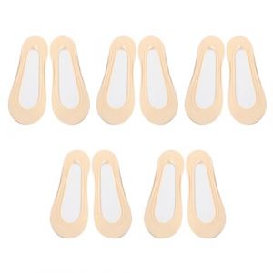 AORHOFJ 5 Paires de Chaussettes de Cheville en Soie Glacée,Chaussettes de Ballet pour Femmes,Chaussettes en Coton Nylon,Bottes Courtes Sneakers Bottes de Ballet pour Femmes Chaussettes Invisibles (ZHAO WEIXIN DE DIAN, neuf)