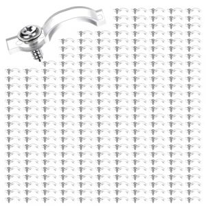 Sxutop 300 Pièces Clips de Bande Lumineuse Transparente Light Strip Plastique Clip Fixation bande LED Clips Montage lumineuse avec 300 Vis pour 10 mm Bande Lumineuse LED (Shuangxuu, neuf)