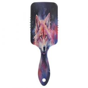 Brosse à cheveux avec coussin d'air - Un loup pour cheveux épais et démêlant antistatiques (DEJESJ, neuf)