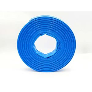 Tuyau plat en PVC – Tuyau de chantier – Tuyau industriel – Sécurité 3:1 – Bleu – Diamètre intérieur : 76 mm | Longueur : 40 m (schlauchmeister24, neuf)