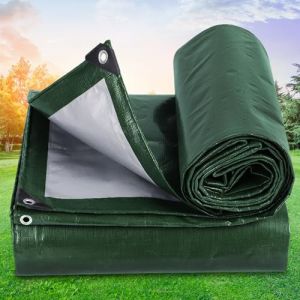 B&acirc;che &agrave; B&ucirc;che de Protection 2.5 x 6 m Poly&eacute;thyl&egrave;ne pour Ext&eacute;rieur, &Eacute;paisseur de 180 G M&sup2;, R&eacute;sistante Au Gel et Aux UV Housse pour Bateau pour Jardin, Table, Bois, Arm&eacute;e Verte (LvLiangShiLiShiQuGaiFangDianZiShangWuYouXianGongSi, neuf)