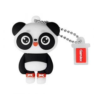 GARRULAX Cl&eacute; USB 32 Go &eacute;tanche en silicone USB2.0 haute vitesse USB 2.0 avec stylo, stockage de la date, disque U (Panda) (Garrulax, neuf)