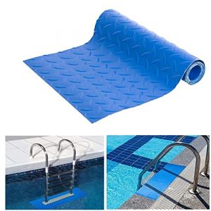 Bekeify Tapis d'échelle de piscine 23 × 90 cm Tapis de sécurité pour escalier de piscine avec texture antidérapante Tapis de marche antidérapant pour piscine hors sol et creusée (WeimaiUS, neuf)