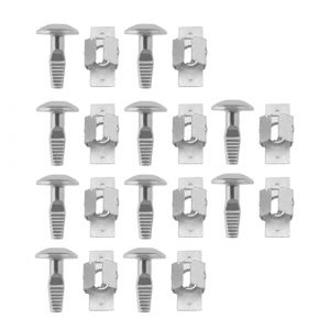 COZERI 10 Paires Cache Sous Moteur,Référence 703016 703018,Clips de Fixation en Alliage d'Aluminium pour Peugeot, Fixations Support Couvre Moteur, Compatible,pour avec 206 207 406 407 806 807 (MengFeiChangYan, neuf)