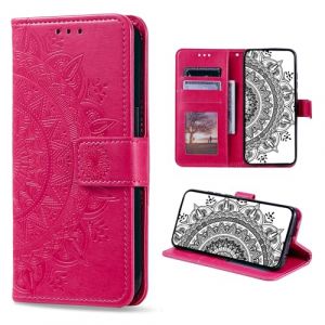CASEONJAN Coque pour Huawei Mate 10 Lite, Etui Protection Housse en Cuir PU Portefeuille [Porte Cartes], Flip Case Magn&eacute;tique Antichoc Etui &agrave; Rabat pour Huawei Mate 10 Lite (Rouge) (CASEONJAN, neuf)