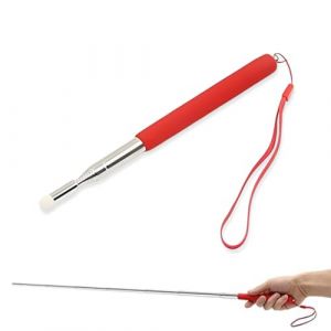 MEXRUMI 1 Pièce Pointeurs Rétractables Baguette Télescopique De Professeur Pointeur De Présentation Extensible Pointeur De Présentation Extensible 1M Avec Dragonne Pour Enseignement Présentation Guide (Redifirm OU-2, neuf)