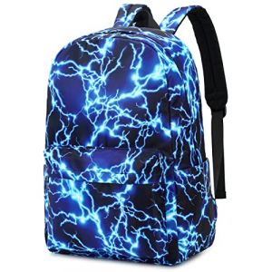 SOMBLG Sac a Dos Garcon Ado Cartable Ecole Sac &agrave; Dos College Sac Ados Adolescent &Eacute;cole Primaire Scolaire Gar&ccedil;on Impermeable Enfant (5-Bleu) (SOMBLG, neuf)