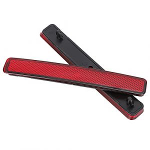 Qiilu Paire de réflecteurs de pare-chocs arrière pour T5 2003 3011 7E0945105 pour réflecteurs arrière T5 réflecteurs noirs catadioptre pare choc interruptor luces antiniebl (Moonyeu, neuf)