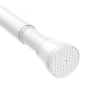 ZipGlo Tringle rideau sans percage 115 &agrave; 195 cm tringle rideau extensible sans percage, fen&ecirc;tre, penderie, sans per&ccedil;age, blanche, 1 pi&egrave;ce, diam&egrave;tre : 22 mm (AIFENTE-FR, neuf)