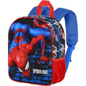 Sac &agrave; Dos 3D pour Maternelle &ndash; Cartable pour Spiderman Wall Fan, 31x26x11 cm, Polyester, Id&eacute;al pour les Loisirs et les Effets Personnels des Enfants, Cadeau 2 &agrave; 7 ans, Voyage (clondo, neuf)