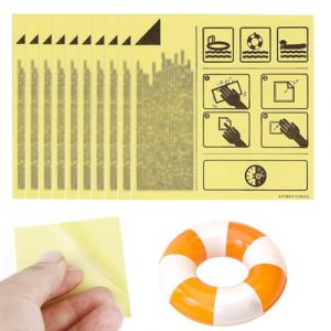 BCHKO Kit de r&eacute;paration 10 pi&egrave;ces auto-adh&eacute;sifs en TPU imperm&eacute;able pour piscine, rustine, Convient pour les jouets, les matelas pneumatiques, les piscines flottantes, enfant, baignoire gonflable (MIAO YONGXUAN SHOP, neuf)