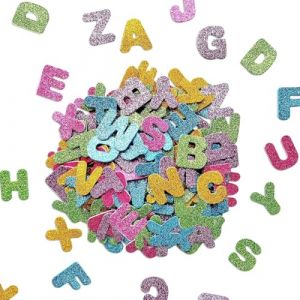 140 Pièces Lettres Autocollantes en Mousse, Coloré Gommettes Autocollantes, Brillant Mousse Alphabet Enfant, Stickers Lettres Alphabet, Gommettes Adhesive pour DIY et Décoration (ROBFLOR MARKET CARS, neuf)