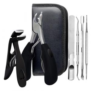 Lot de 6 coupe-ongles pour orteils - Tête coudée - Grande ouverture - En acier inoxydable (iaZBnxI, neuf)