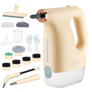 PAHTTO Nettoyeur vapeur &agrave; main 1200 W, nettoyeur vapeur &agrave; main avec r&eacute;servoir transparent de 450 ml et 16 accessoires, pour la cuisine, la salle de bain, la voiture, les canap&eacute;s, les tapis (Newera USA Inc, neuf)