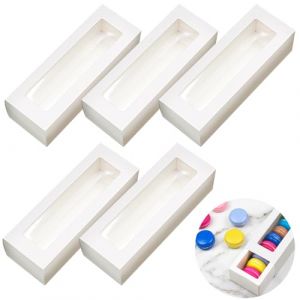 Youery Lot de 10 bo&icirc;tes &agrave; macarons avec fen&ecirc;tre - Emballage alimentaire pour cupcakes et cookies - 20,5 x 7 x 5 cm - Petite bo&icirc;te cadeau transparente pour boulangers amateurs, m&eacute;nages et artisans (TQinky, neuf)