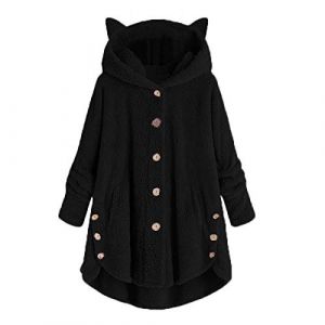 WZYYDS Femme Sweat Polaire A Capuche Manteau Femme Hiver Chaud Manche Longue Automne Et Hiver Capuche Oversize Pas Cher Veste Hoodies Hoodie Femme Pull Polaire &Agrave; Capuche avec Oreilles De Chat Veste (WZYYDS, neuf)