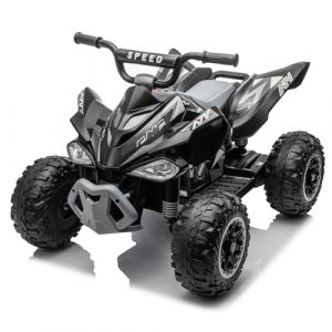 LALAHO Quad Electrique Enfants 12V,Voiture Électrique Enfants avec LED Et Musique,ATV pour Enfant de 3 à 8 Ans (Noir) (Sarefun, neuf)