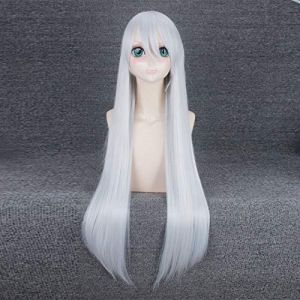 NieR Automata YoRHa Type A n ° 2 A2 argent/lumière dorée longue perruque Cosplay Costume résistant à la chaleur cheveux synthétiques femmes perruques 2 (good stuff A, neuf)