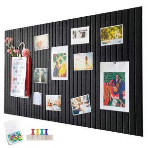 Penbinmall Grande plaque en li&egrave;ge de 60 x 40 cm - Tableau d'affichage d&eacute;coratif en li&egrave;ge avec feutre - 0,9 cm d'&eacute;paisseur - Tableau photo pliable avec ruban adh&eacute;sif autocollant - Tableau de vision en (yjspbsm-shop, neuf)