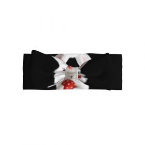 YTUOPWE Petit lapin blanc tenant un œuf de Pâques - Bandeau en polyester doux, doux pour la peau et extensible pour nourrissons de 0 à 6 mois (wangxuexiaodian, neuf)
