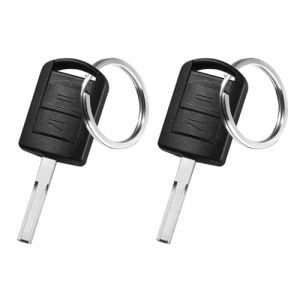 Kesiku 2 Pi&egrave;ces Boitier Cl&eacute; pour Opel Corsa Meriva Combo Tigra Twintop T&eacute;l&eacute;commande, Coque Cl&eacute; Opel Corsa, Clef Opel - avec Porte-cl&eacute; (kesiku, neuf)