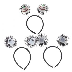 Anneome 3 Pi&egrave;ces Cerceau de t&ecirc;te de chauve-souris lumineux accessoires pour cheveux fant&ocirc;mes Bandeau couronne lumineuse bande de cheveux de cr&acirc;ne Brin sombres Bandeau effrayant Plastique (Zzenpu, neuf)
