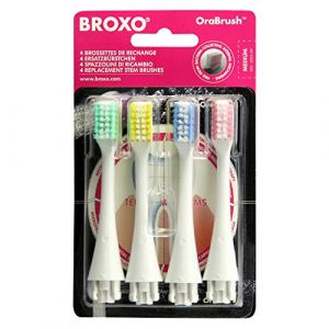PACK BROSSETTES DE RECHANGE ORABRUSH X4 MEDIUM BROXO (Casa del rasoio, neuf)