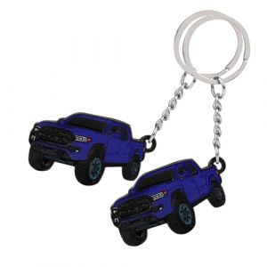 Lot de 2 Porte-cl&eacute;s de Voiture Compatibles avec Jeep, Pendentif de cl&eacute;, Porte-cl&eacute; Bleu, Porte-cl&eacute;s Personnalis&eacute;, Accessoires de Porte-cl&eacute;,Cadeau pour la Saint-Valentin, un Anniversaire, No&euml;l (VSPEK, neuf)