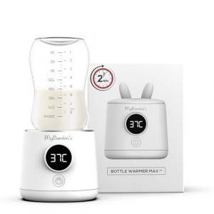 MyBambini's MAX™ Chauffe-biberon portable pour bébé, chauffe-biberon de voyage, chauffe-lait maternel, chauffe-biberon USB, pour voiture, avion compatible avec Nuk Perfect Match (MyBambini's, neuf)