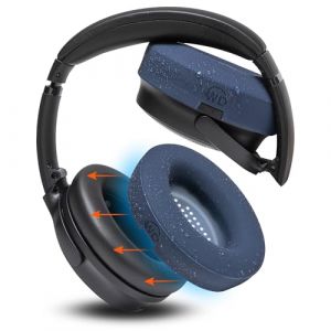 WC SweatZ QuietComfort - Coussinets d'oreille Anti-Transpiration brevet&eacute;s pour Bose QuietComfort 35 et 35ii, QC45 / SE/QuietComfort 2023 et Plus, fabriqu&eacute;s par Wicked Cushions | Midnight Blue (Wicked Cushions EU, neuf)