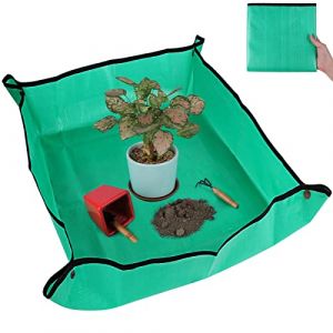 Tapis de rempotage extra large de 100,1 x 100,1 cm, plateau de rempotage imperméable pour plantes d'intérieur, sol de rempotage pour plantes d'intérieur, plantes succulentes, orchidée (BOOKSHOW, neuf)